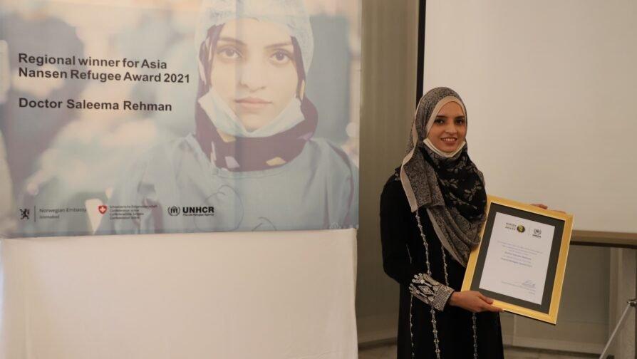 Young Afghan woman wins UNHCR award