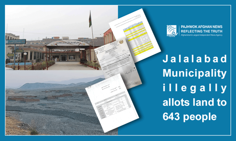 Jalalabad municipality illegally allots land to 643 people