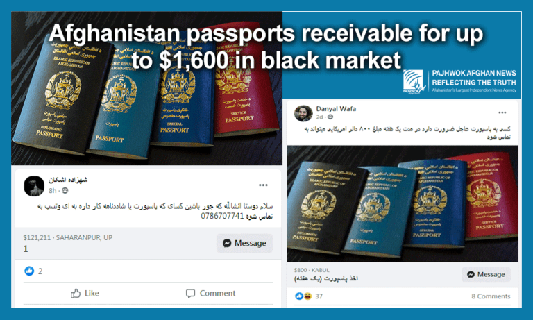 Afghan passports up for grabs in black market