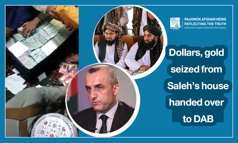 Dollars, gold seized from Saleh’s house handed over to DAB