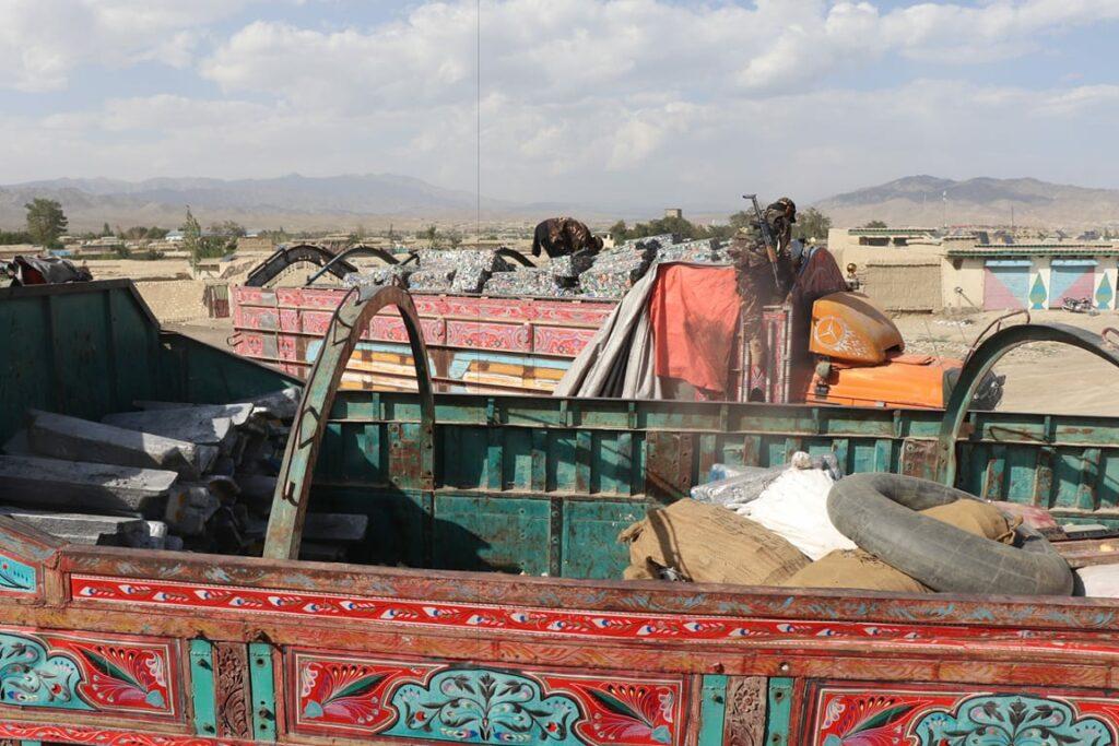 17 trucks with ammunition, scrap metals seized in Paktika