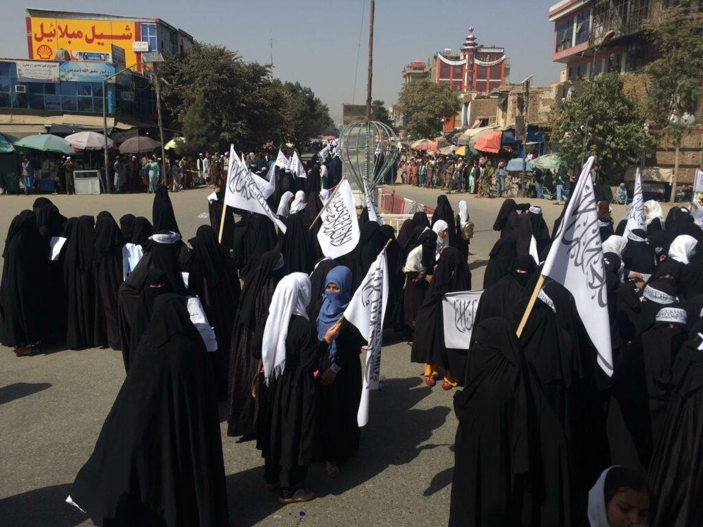 Kunduz women rally lends support to Islamic Govt in Afghanistan