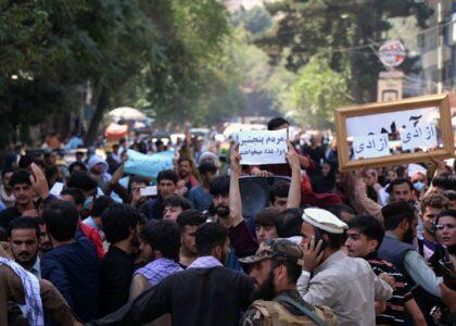 Panjshir fall spark protest in Kabul