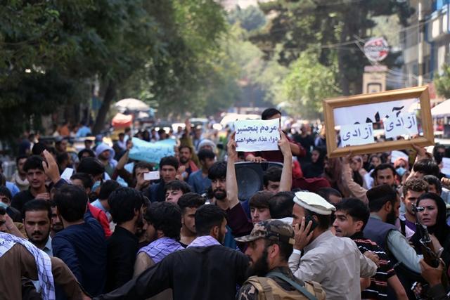 Panjshir fall spark protest in Kabul