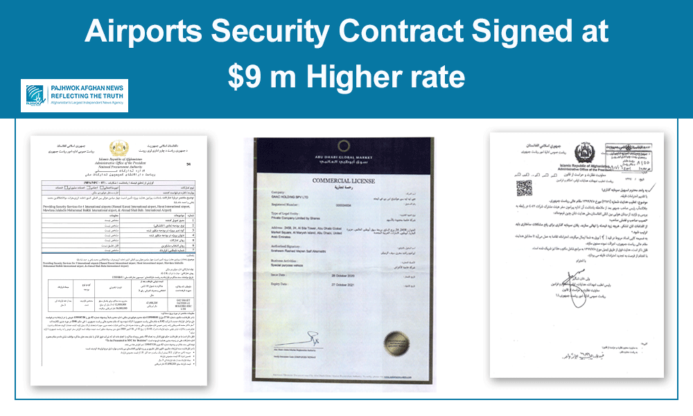 Airports security contract signed at $9m higher rate