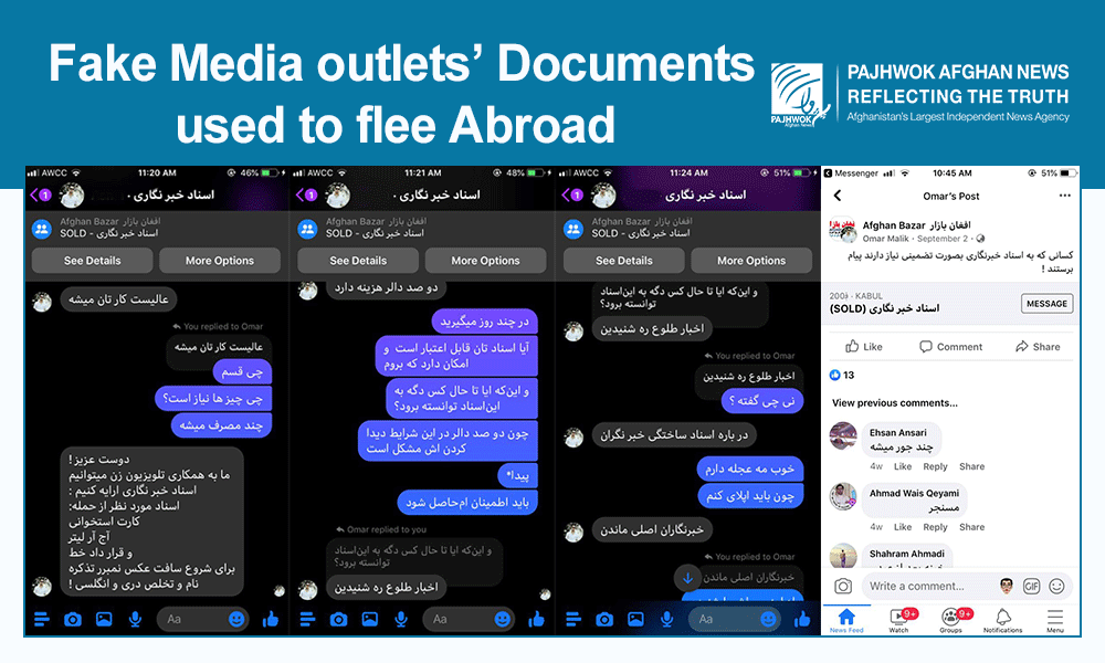 Fake media outlets’ documents used to flee abroad