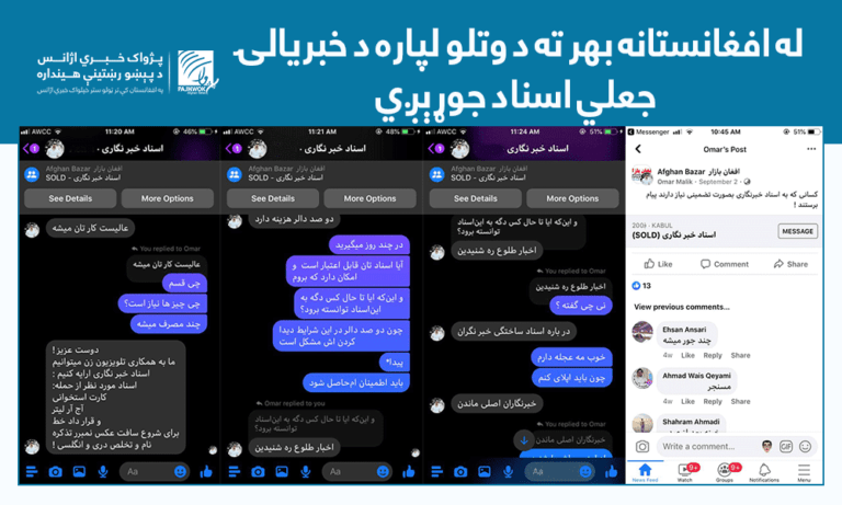 له افغانستانه بهر ته د وتلو لپاره د خبریالۍ جعلي اسناد جوړېږي
