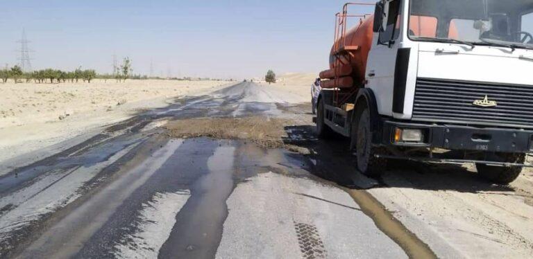 بازسازی بخش های تخریب شدۀ شاهراه کابل- کندهار آغاز شده است