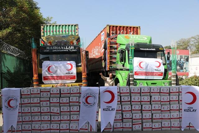 Turkey delivers 33 tonnes of food supplies to Afghanistan