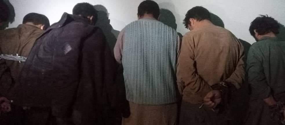 هفت نفر به اتهام سرقت در شاهراه بامیان – دایکندی دستگیر شدند