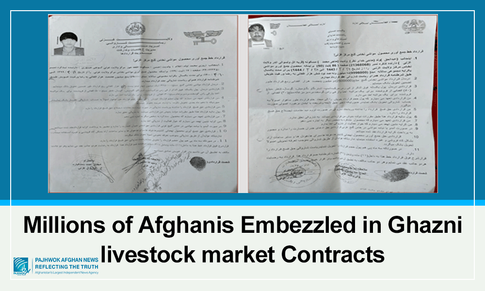Millions of afghanis embezzled in Ghazni livestock market contracts