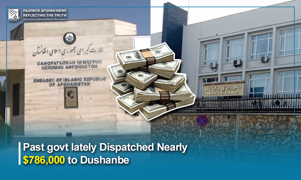 Past govt lately dispatched nearly $786,000 to Dushanbe