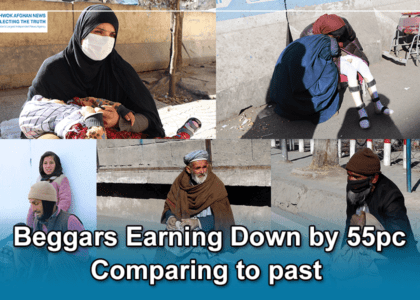 Earnings of beggars down by 55pc in Kabul