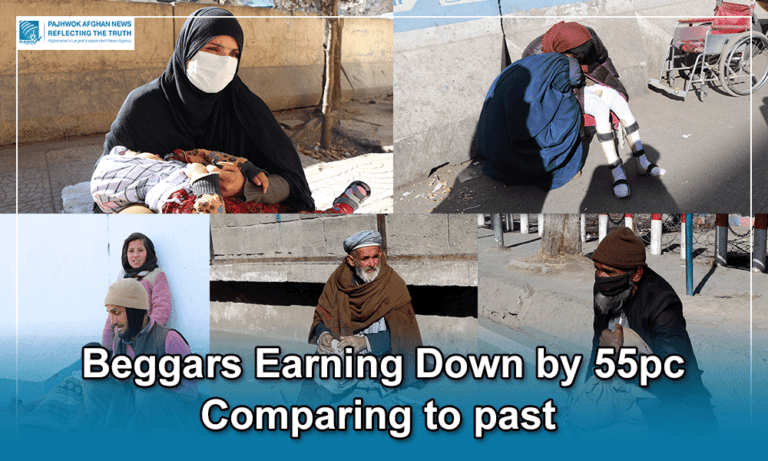 Earnings of beggars down by 55pc in Kabul
