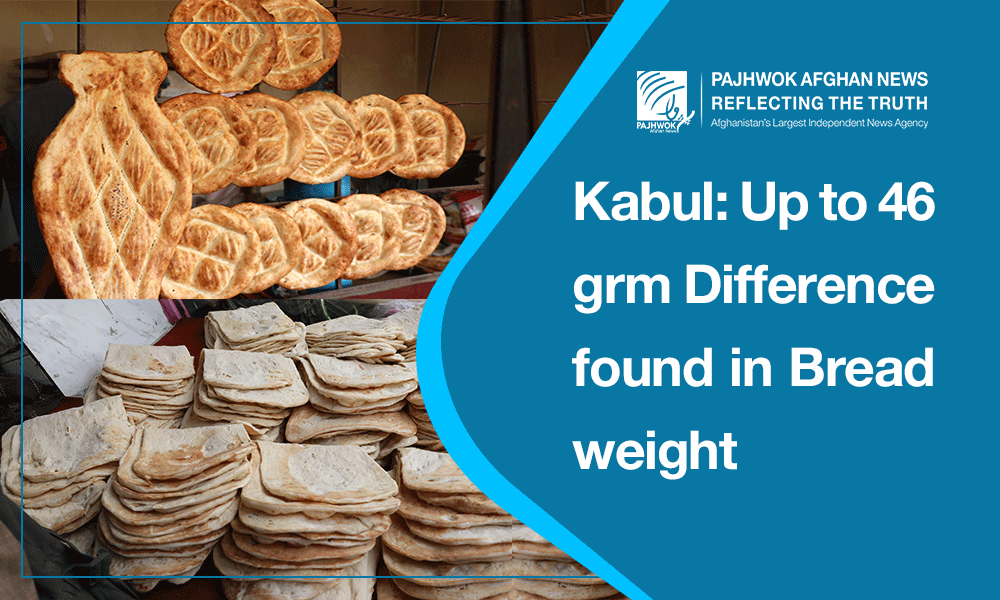 Kabul: Up to 46grm difference found in bread weight