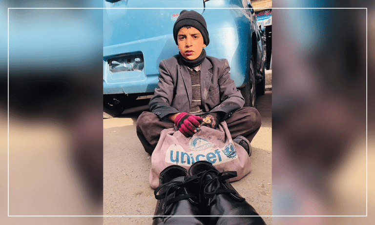 Want no war anymore: 13-year-old Mirwais