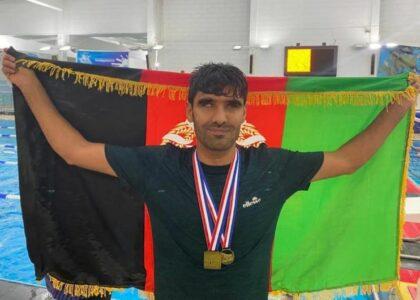 Afghan blind swimmer wins 3rd position in London competition