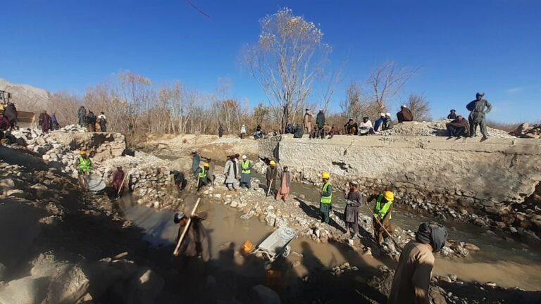 Reconstruction work on key Uruzgan bridge begins