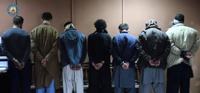 یک گروه هفت نفری آدم‌ربایان در کابل دستگیر شدند