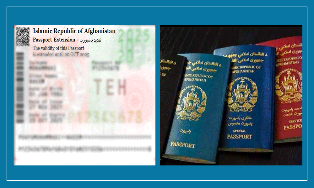 برخی سفارت‌های افغانستان از استیکرهای غیرقانونی تمدید پاسپورت استفاده می‌کنند