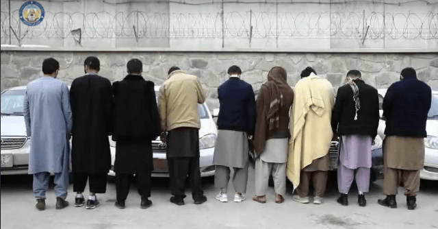 یک گروپ ۹ نفری دزدان موترها در کابل بازداشت شد