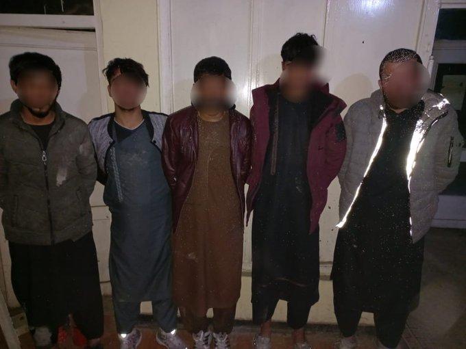 5 armed robbers arrested in Kabul