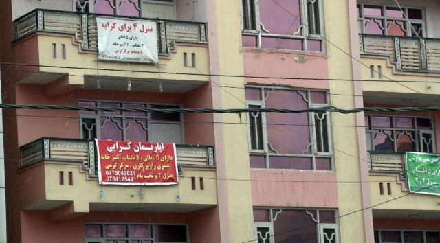 قیمت کرایه، گروی و فروش منازل رهایشی در کابل ۵۰ درصد کاهش یافته‌است