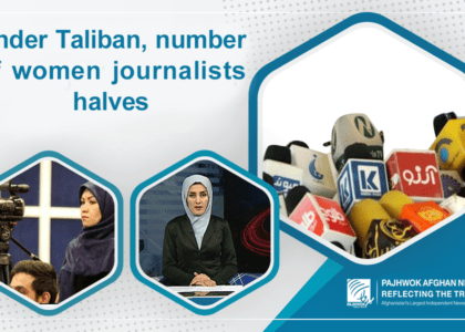 Under Taliban, number of women journalists halves