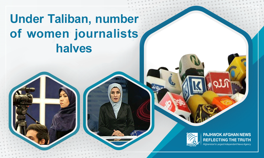 Under Taliban, number of women journalists halves