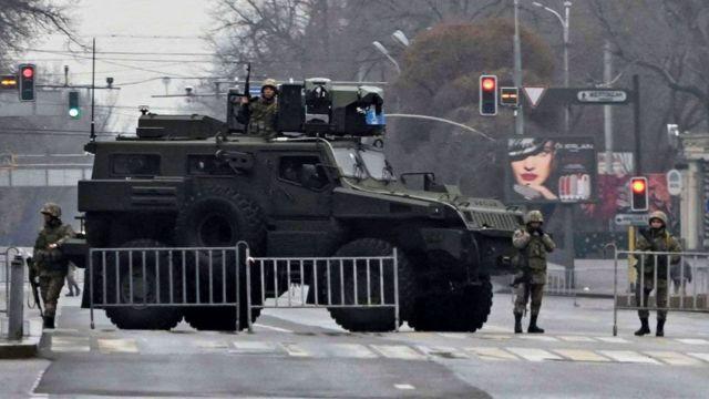Kazakh forces conducting search for protesters