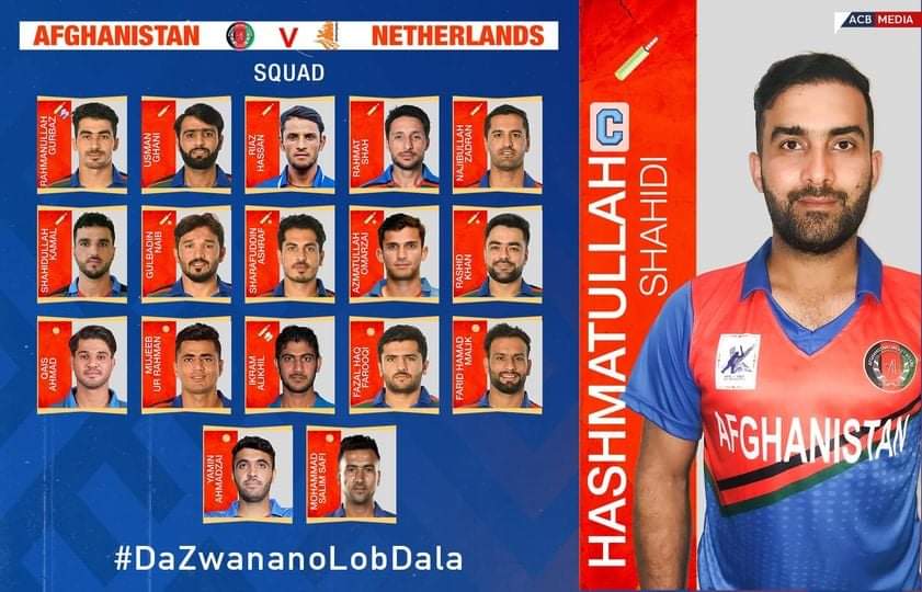 Afghanistan announces squad against Netherlands