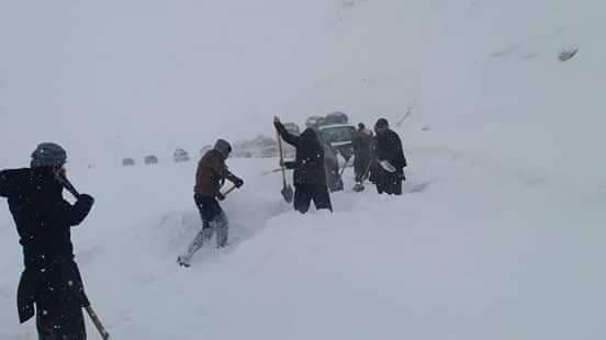 Most of Ghor highways closed by snowfall, storms
