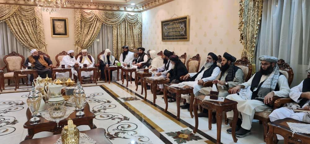 Afghan delegation meets Muslim scholars in Doha