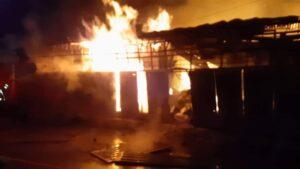 Market fire in Panjshir causes 800,000 afs in damage