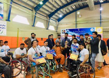 Balkh disabled athletes take part in wheelchair race