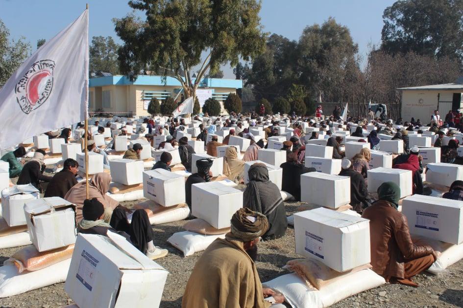 Vulnerable families in Khost, Paktia distributed food items