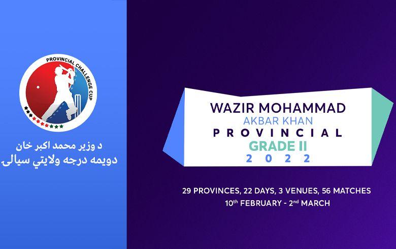 د کرکټ دویمه درجه ولایتي سيالۍ د نږدې ۶۰۰ لوبغاړو په ګډون پیلېږي