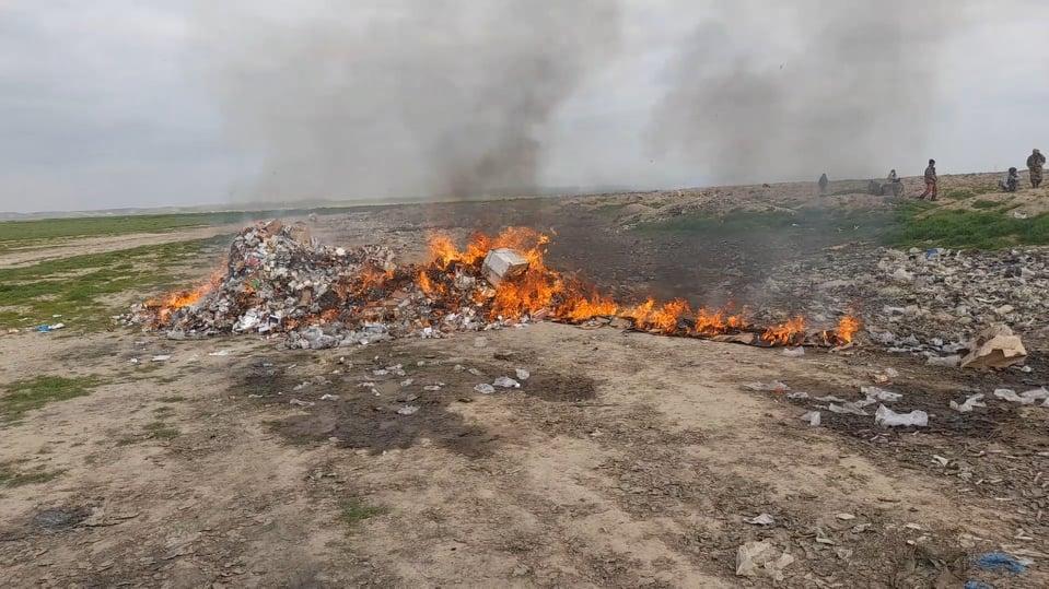 6 tonnes of expired medicine torched in Kunduz