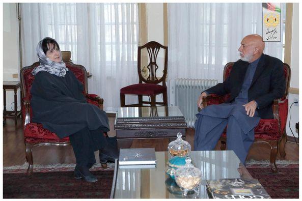 Karzai, Lyons again stress over girls education in Afghanistan