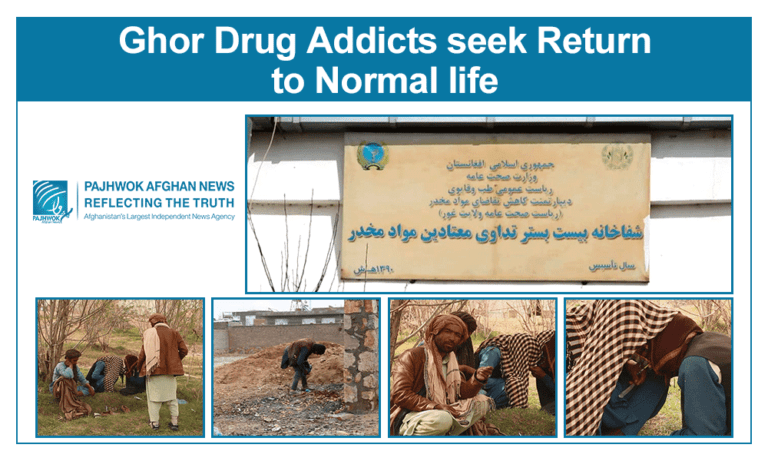 Ghor drug addicts seek return to normal life