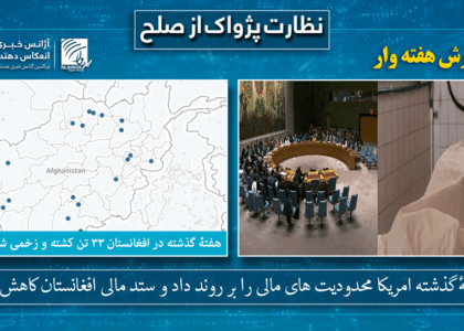 هفتۀ گذشته میزان تلفات در افغانستان، ۵۰ درصد کاهش یافته‌است