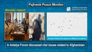 35 people killed, injured in Afghanistan last week