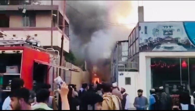 Balkh furniture, mobile market fire inflicts one million afs loss
