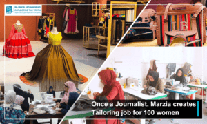 Once a journalist, Marzia creates tailoring job for 100 women