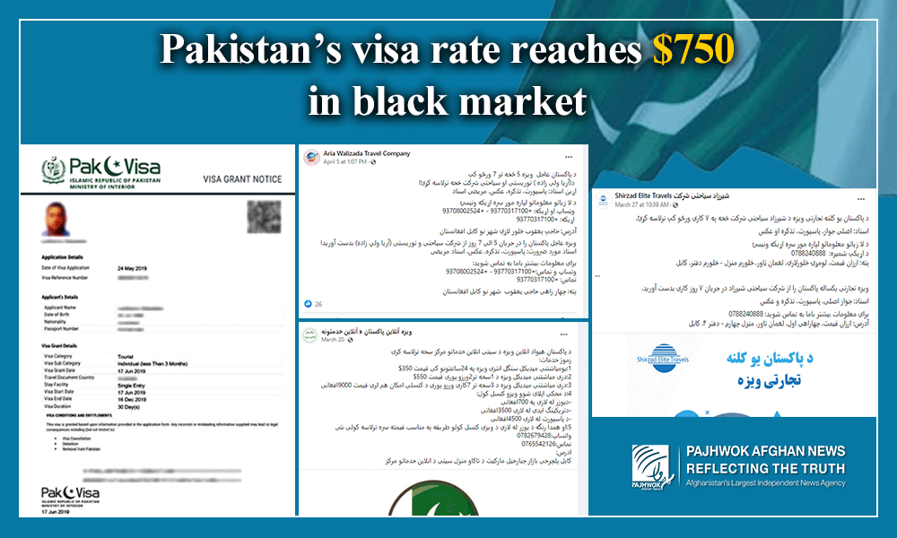 Pakistan’s visa rate reaches $750 in black market