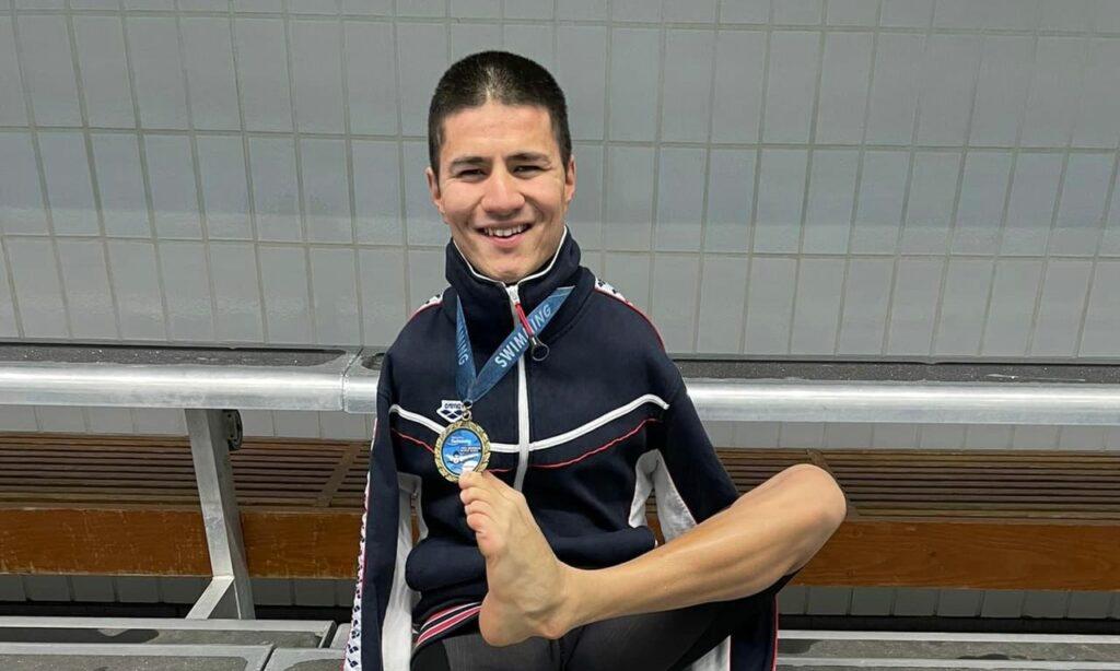 Disabled Afghan swimmer wins gold medal