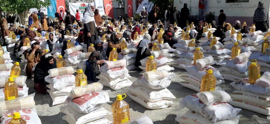 300 less fortunate Maidan Wardak families distributed food items