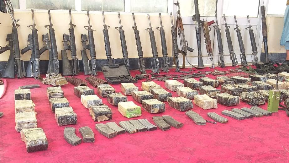 Weapons seized in raid on house in Baghlan