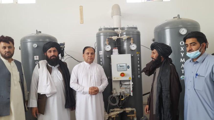 Oxygen-producing device put into service in Nimroz