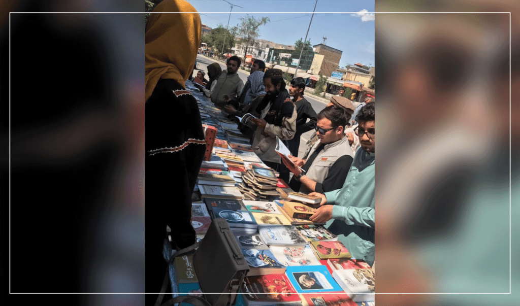 Kabul residents hail street exhibition of books